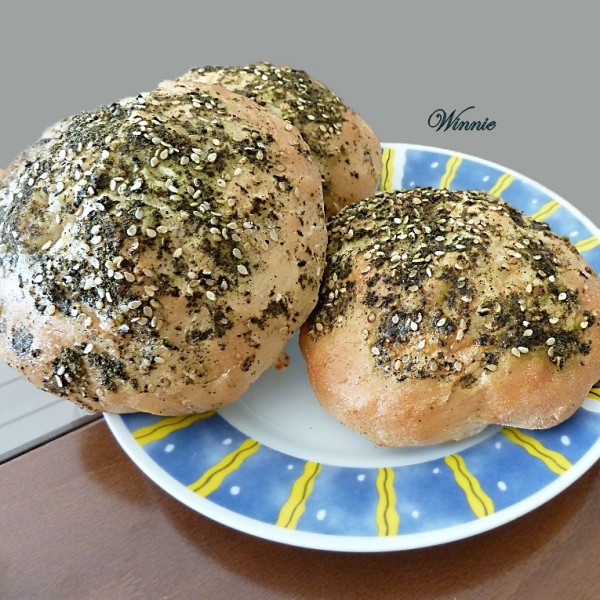 Pita-bread with Zaatar | The Fresh Loaf